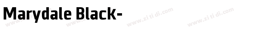 Marydale Black字体转换